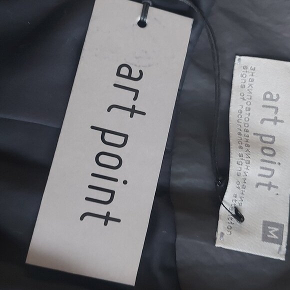 Art Point Convertible Leather Jacket NWT - Size M - Picture 15 of 16